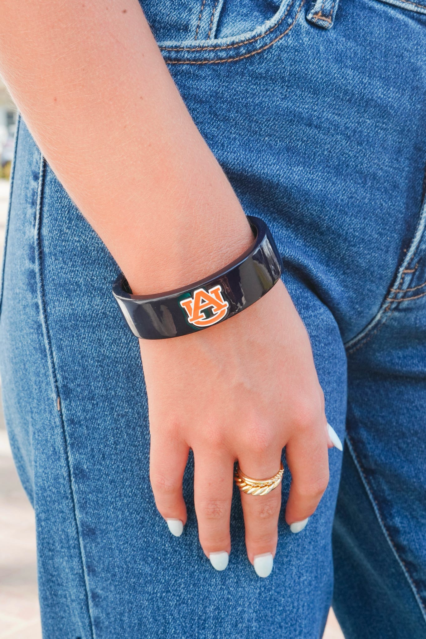 Canvas Tiger Cuff Bracelet