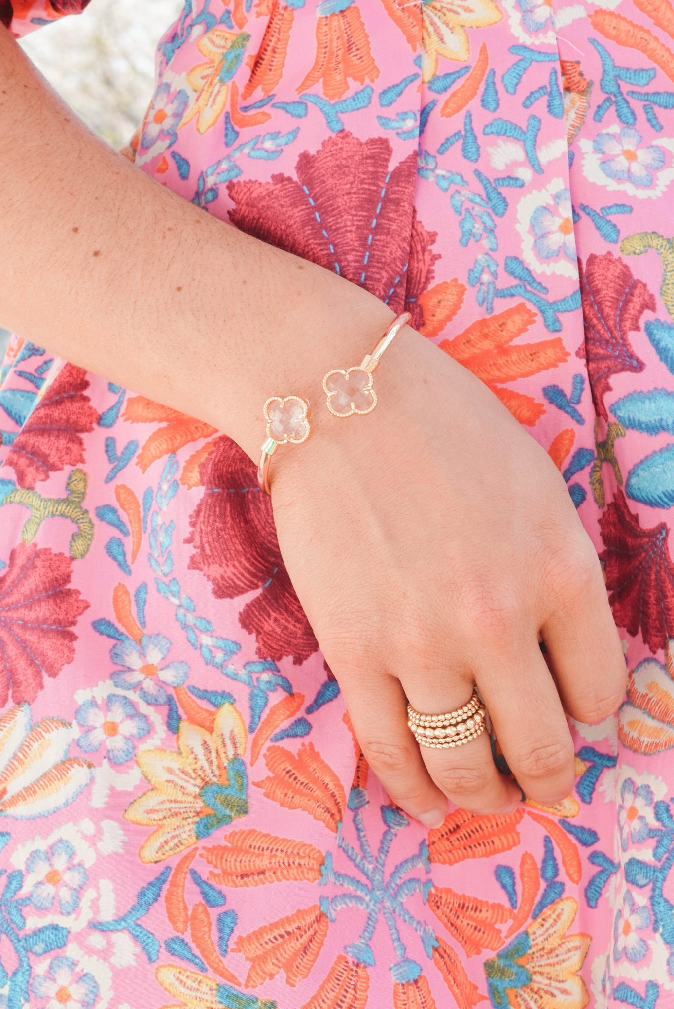 Clover Cuff Bracelet