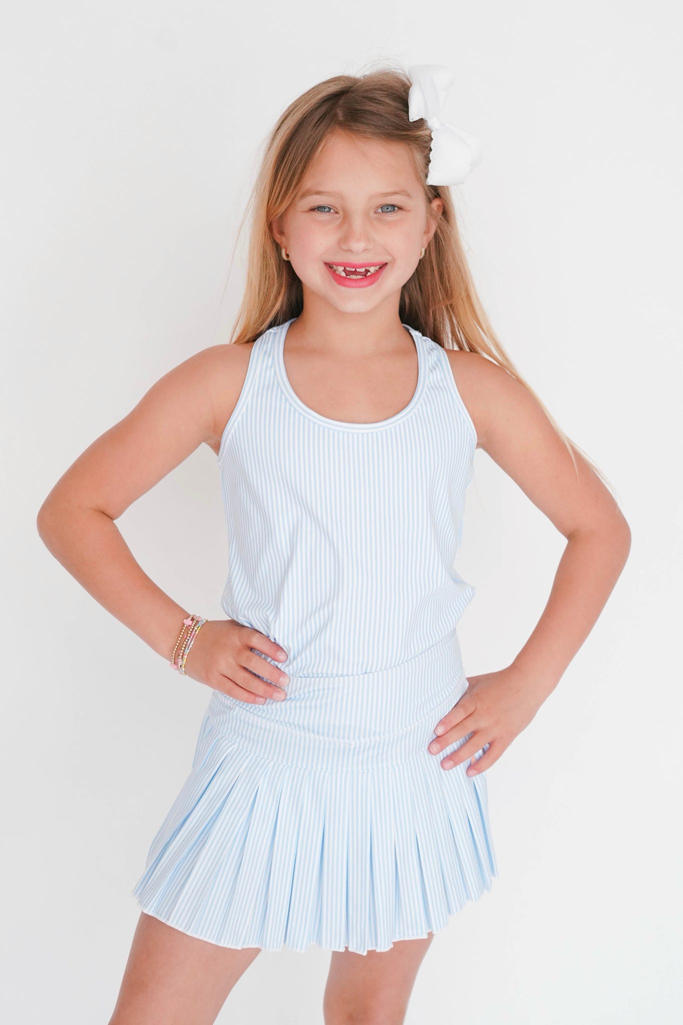 Azarhia Striped Mini Pleat Skort