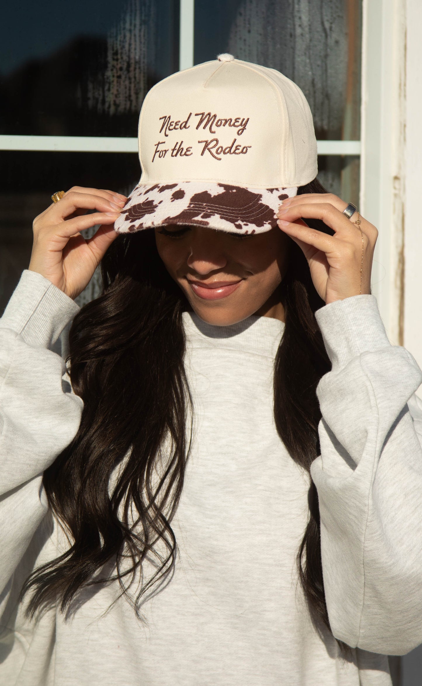 charlie southern: need money for the rodeo cowprint trucker