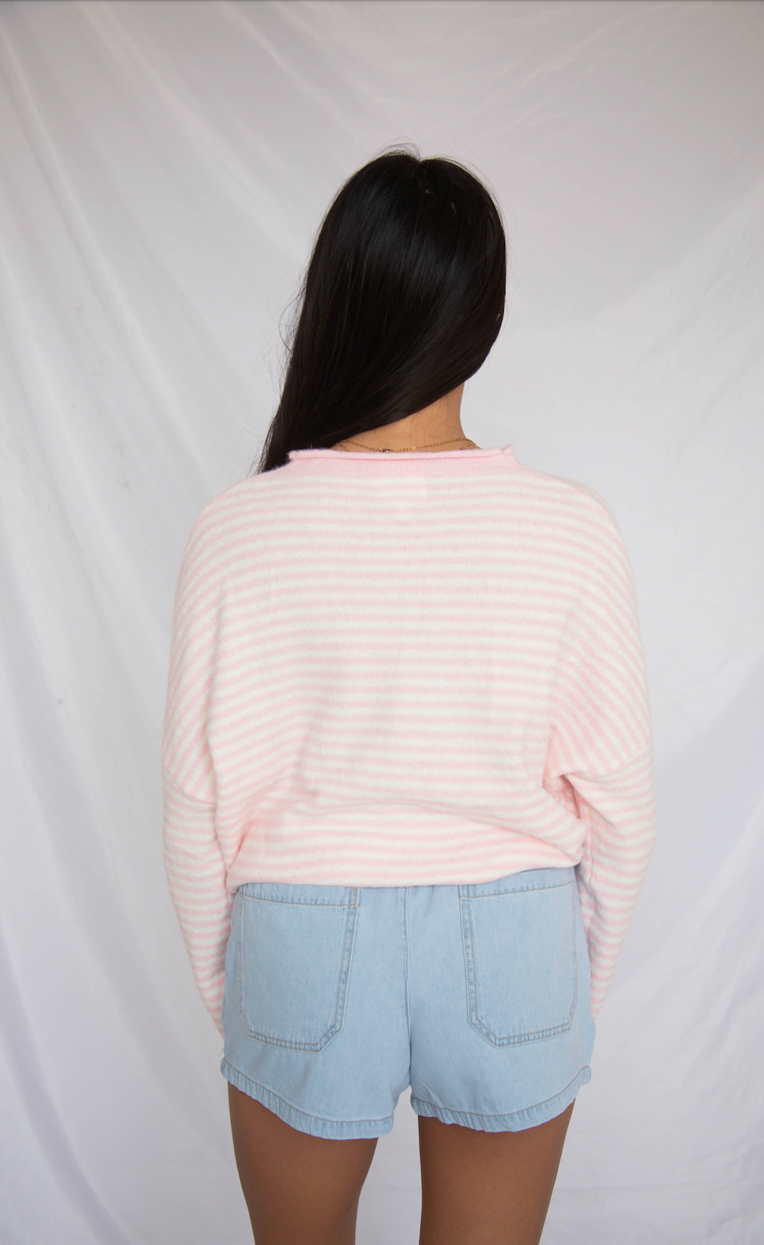 beat of your heart cardigan - pink stripe
