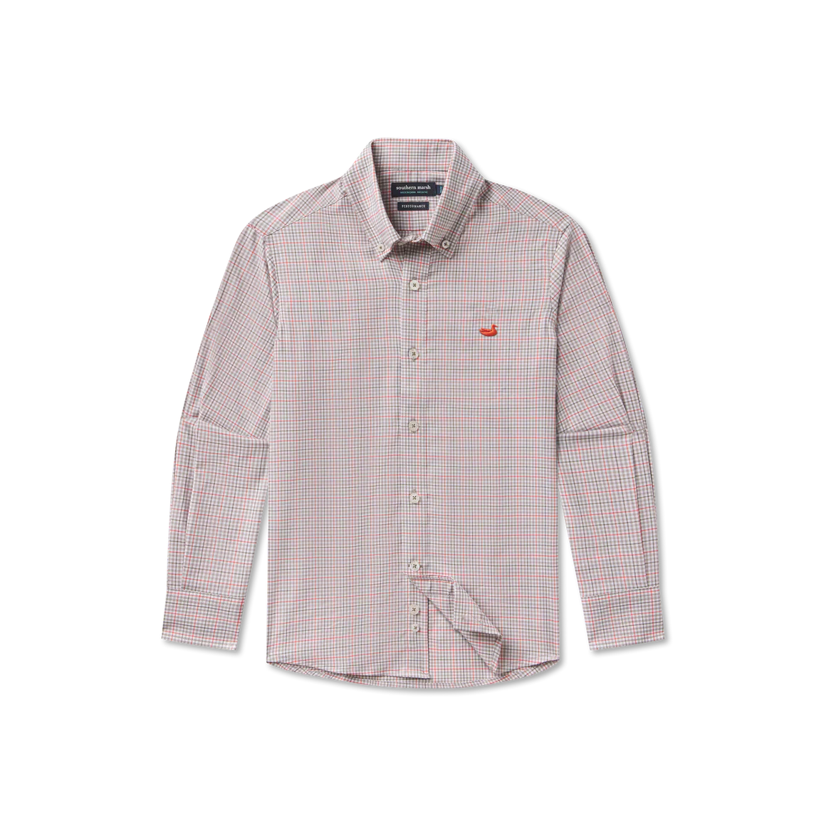 Boys' Southern Marsh Dyer Performance Gingham Dress Shirt