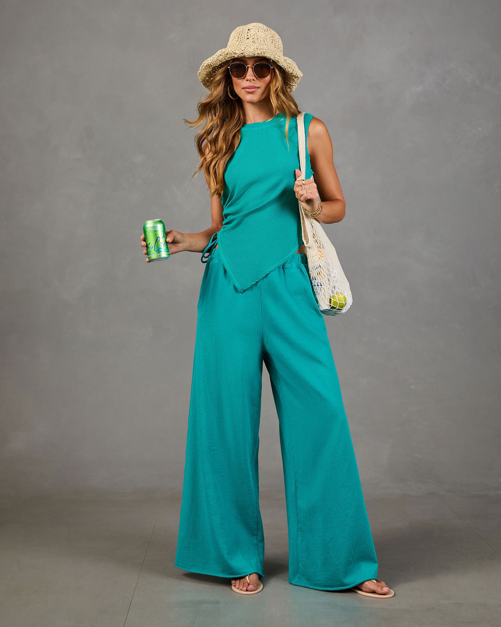 Downtime Cool Cotton Mid Rise Pants