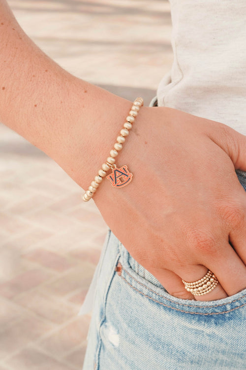 Canvas Tiger Bead Bracelet
