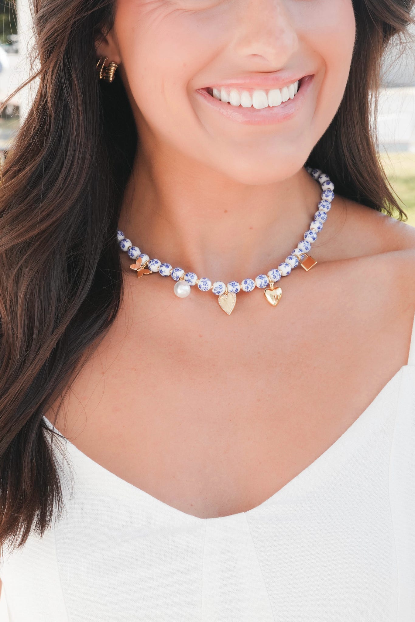 Blue Charm Necklace