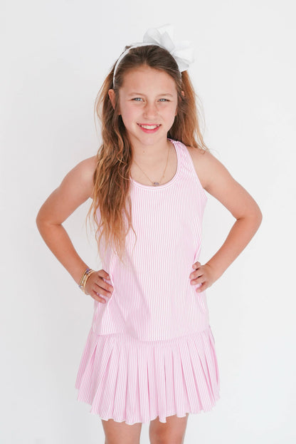 Azarhia Striped Mini Pleat Skort
