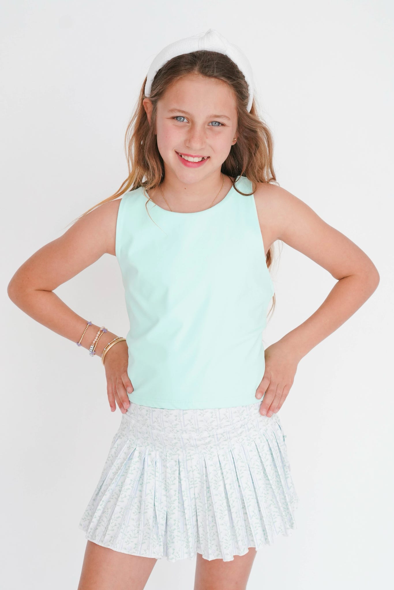 Azarhia Printed Mini Pleated Skort