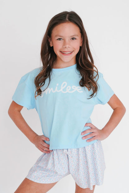 Azarhia Sequin Smile Boxy Tee