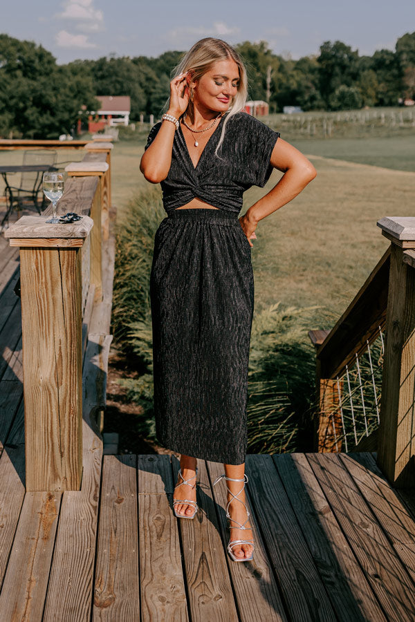 Social And Chic Pleated Skirt