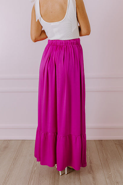 Resort Radiance Maxi Skirt in Orchid
