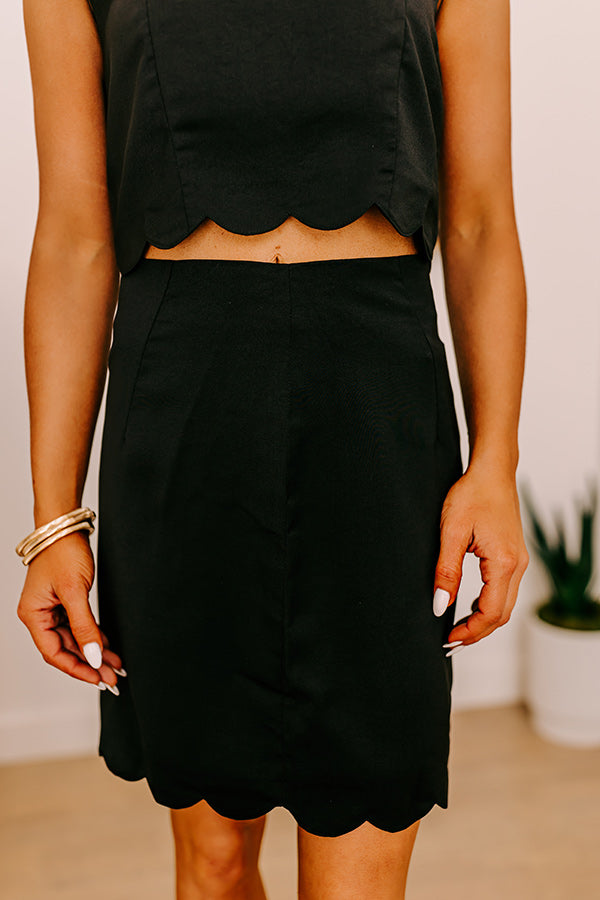 Girls Night Out Mini Skirt in Black