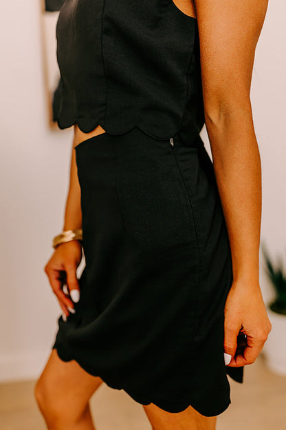 Girls Night Out Mini Skirt in Black
