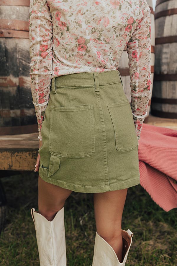 The Kelsey Cargo Mini Skirt