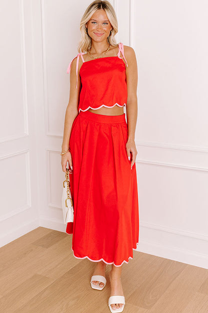 Haute In Here High Waist Midi Skirt