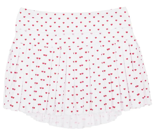 Azarhia Tiny Hearts Mini Pleated Skort