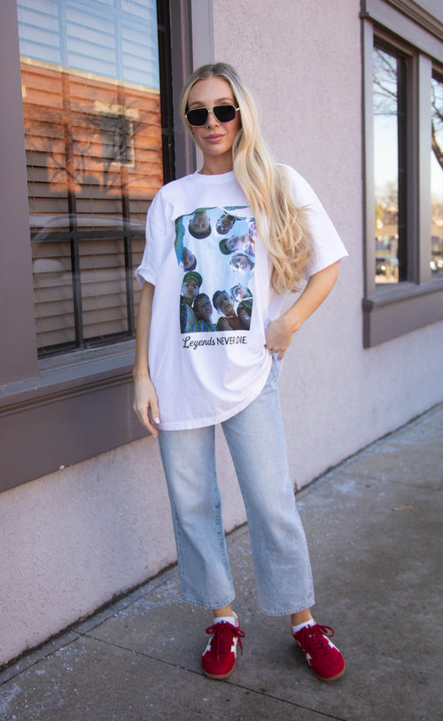charlie southern: legends never die tee - white