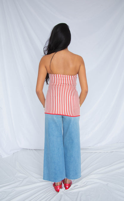 hot streak stripe tube top