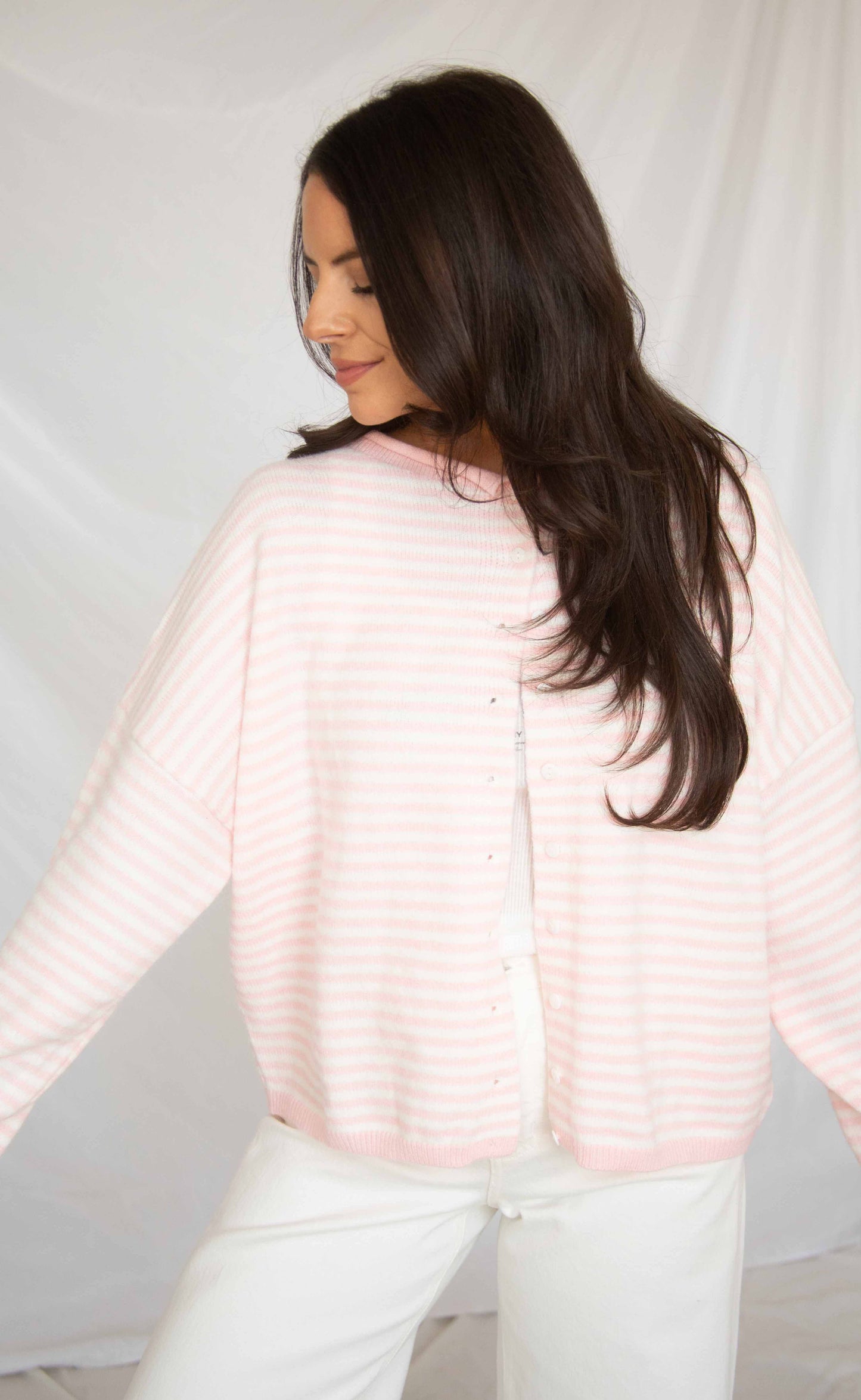 not over you cardigan - pink