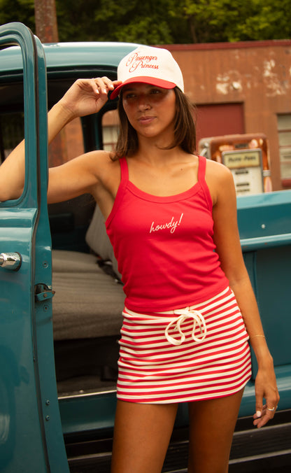 charlie southern: howdy tank - red