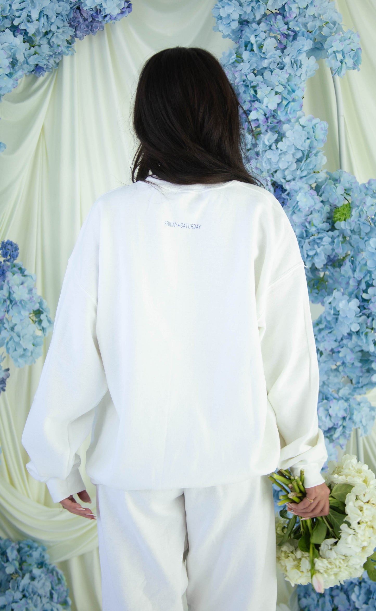 friday + saturday: going to the chapel sweatshirt