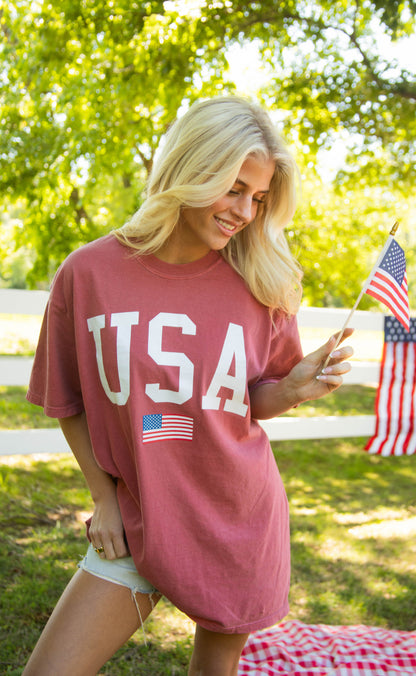 charlie southern: usa flag tee