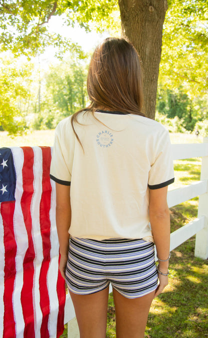 charlie southern: kids in america ringer tee