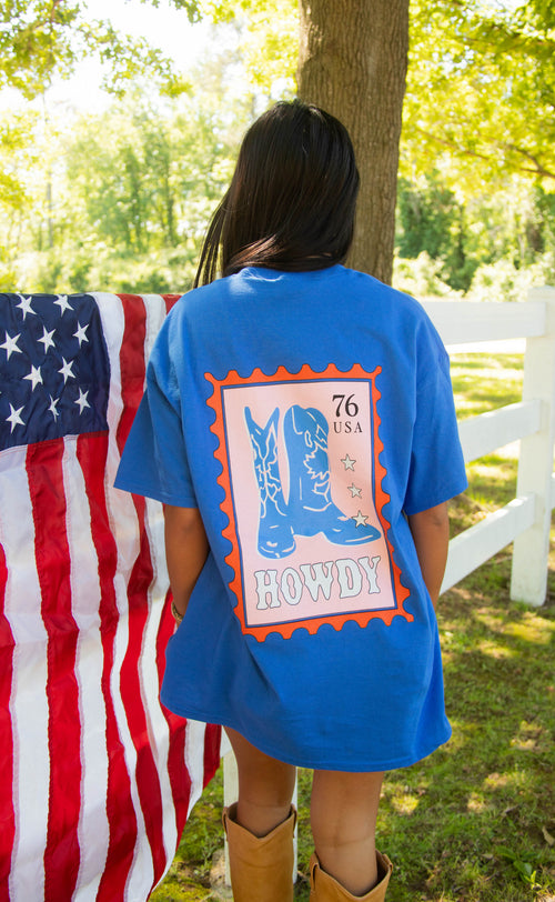 charlie southern: howdy stamp tee