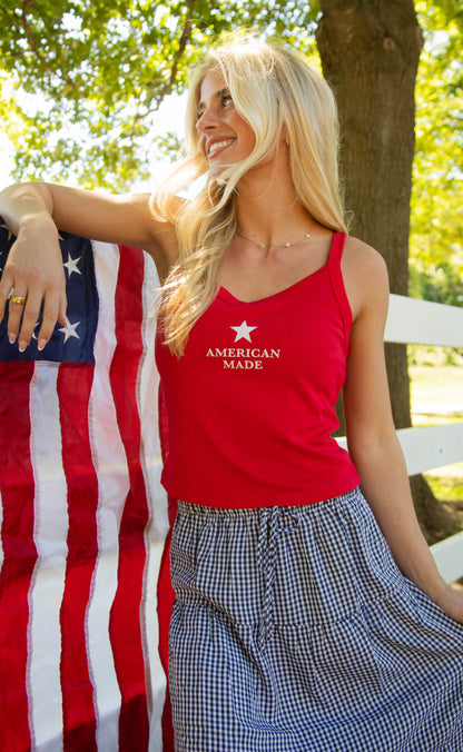 charlie southern: american made tank - red