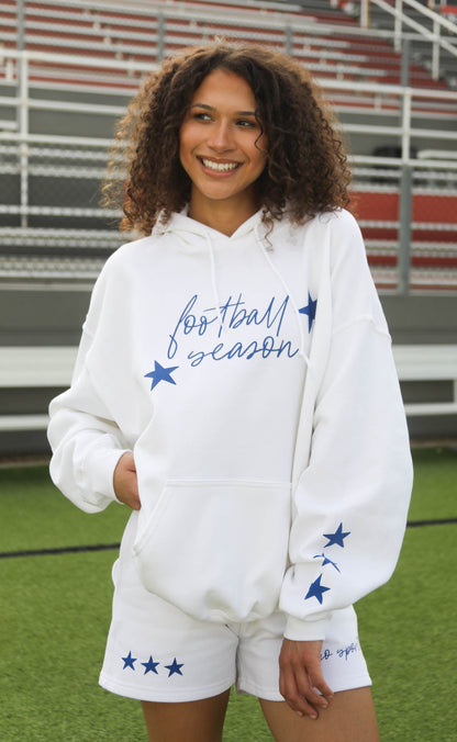charlie southern: football season hoodie - blue