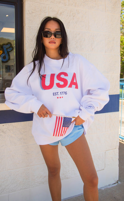 friday + saturday: usa 250th mock neck