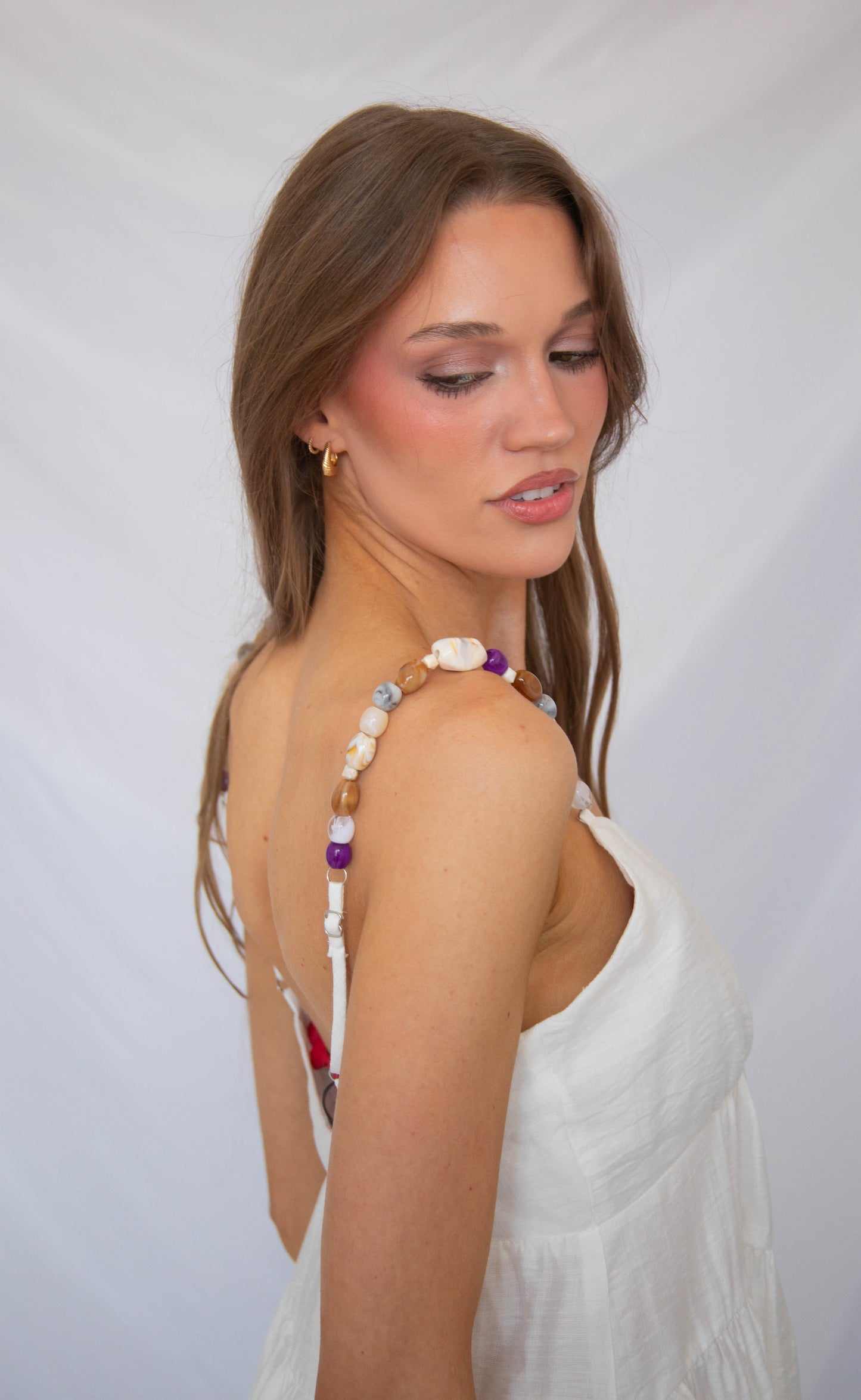 can and will beaded strap tank