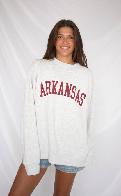 charlie southern: arkansas mock neck - red plaid