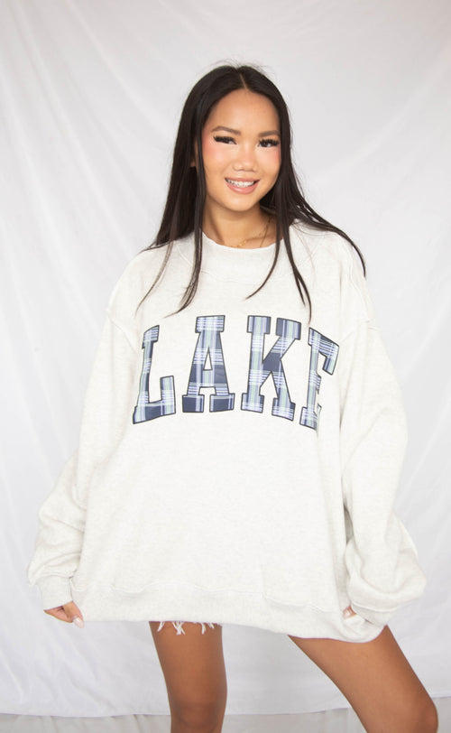 lake / mountain reversible mock neck