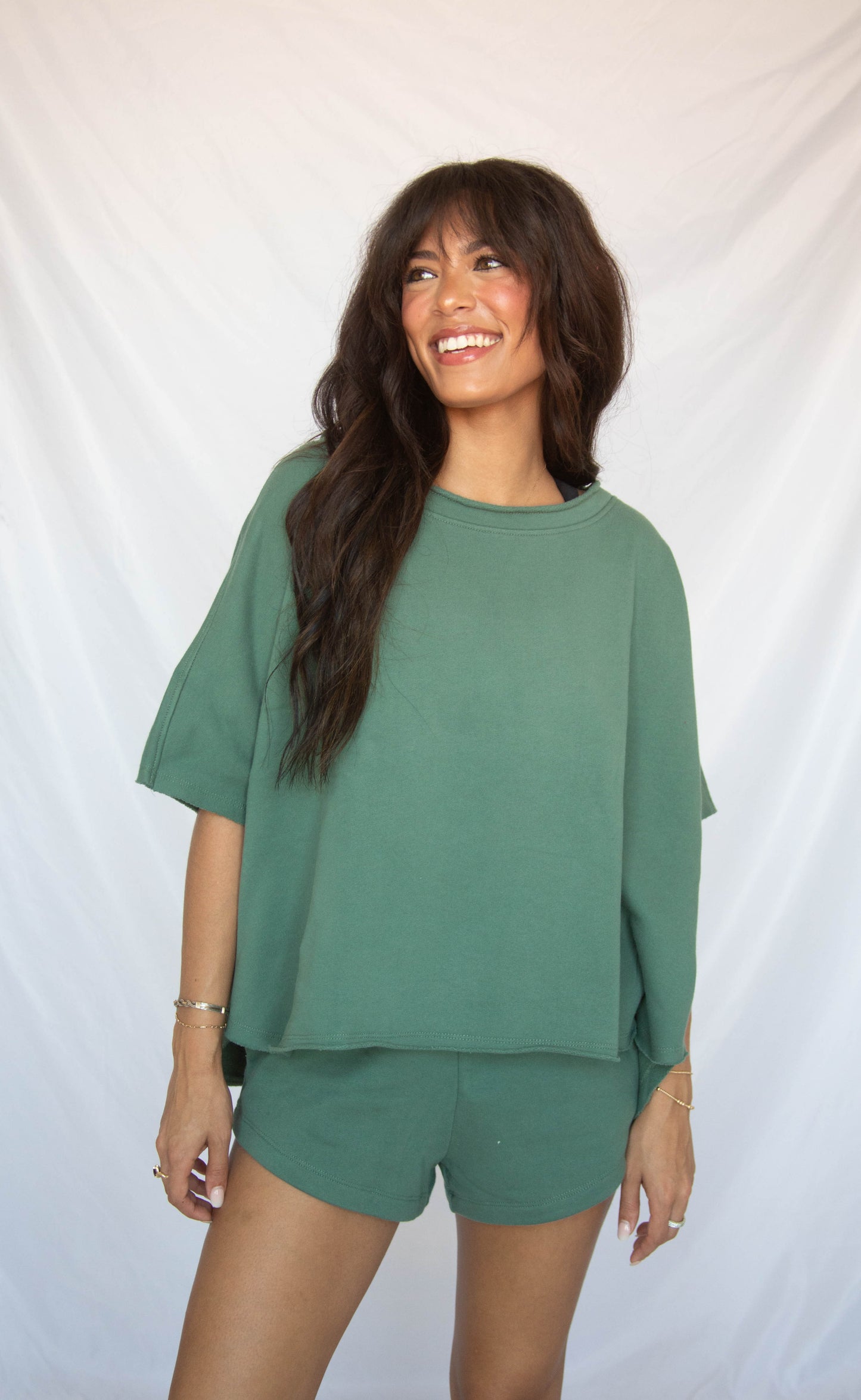 on the move two piece set - dark green