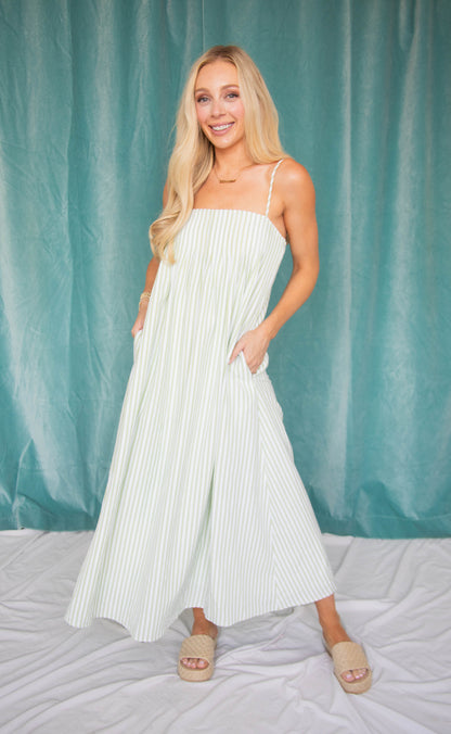 gonna go far stripe maxi dress