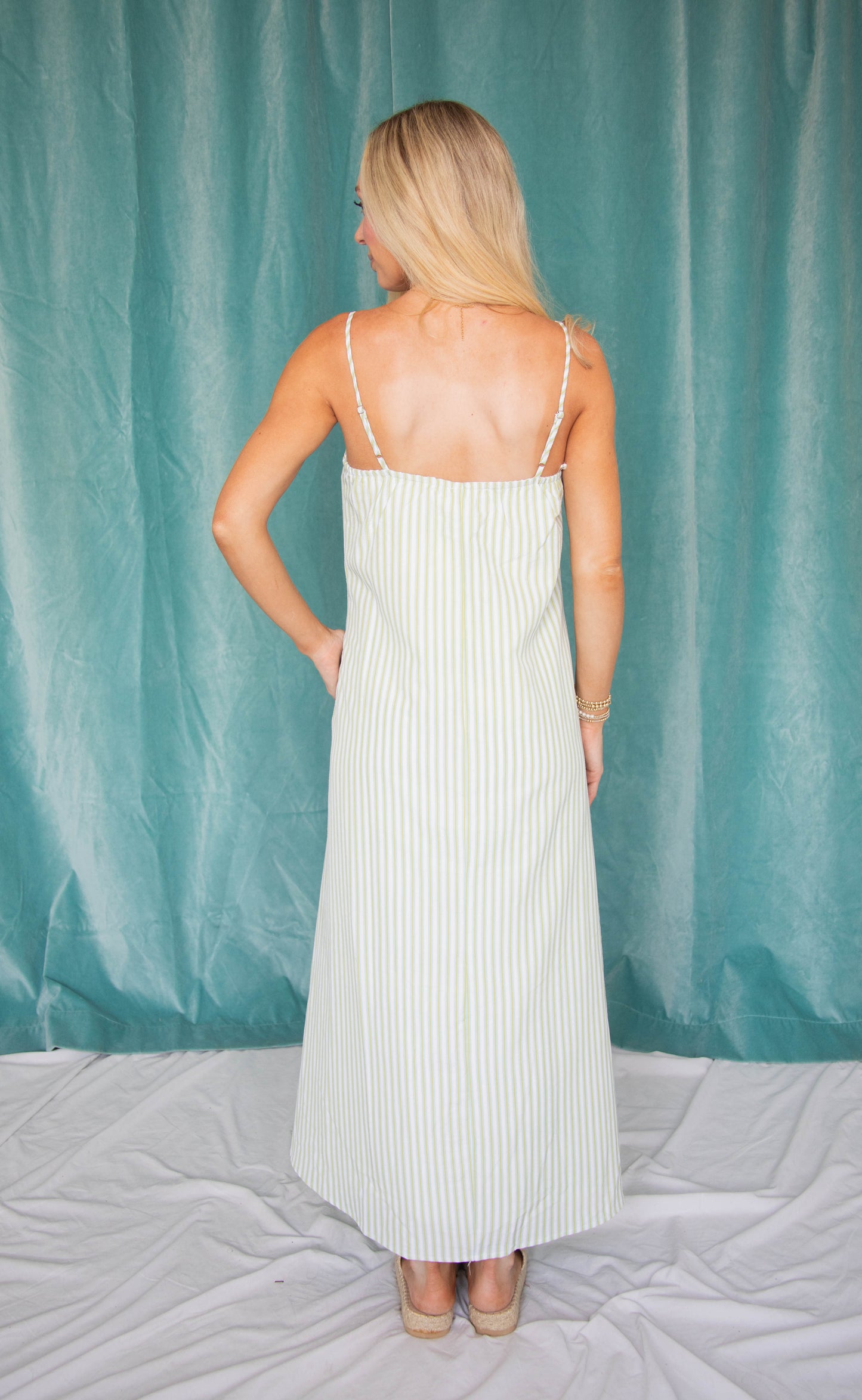 gonna go far stripe maxi dress
