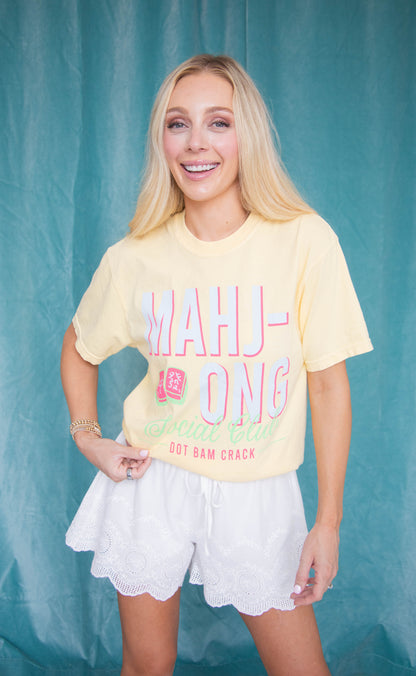friday + saturday: mahjong social club tee