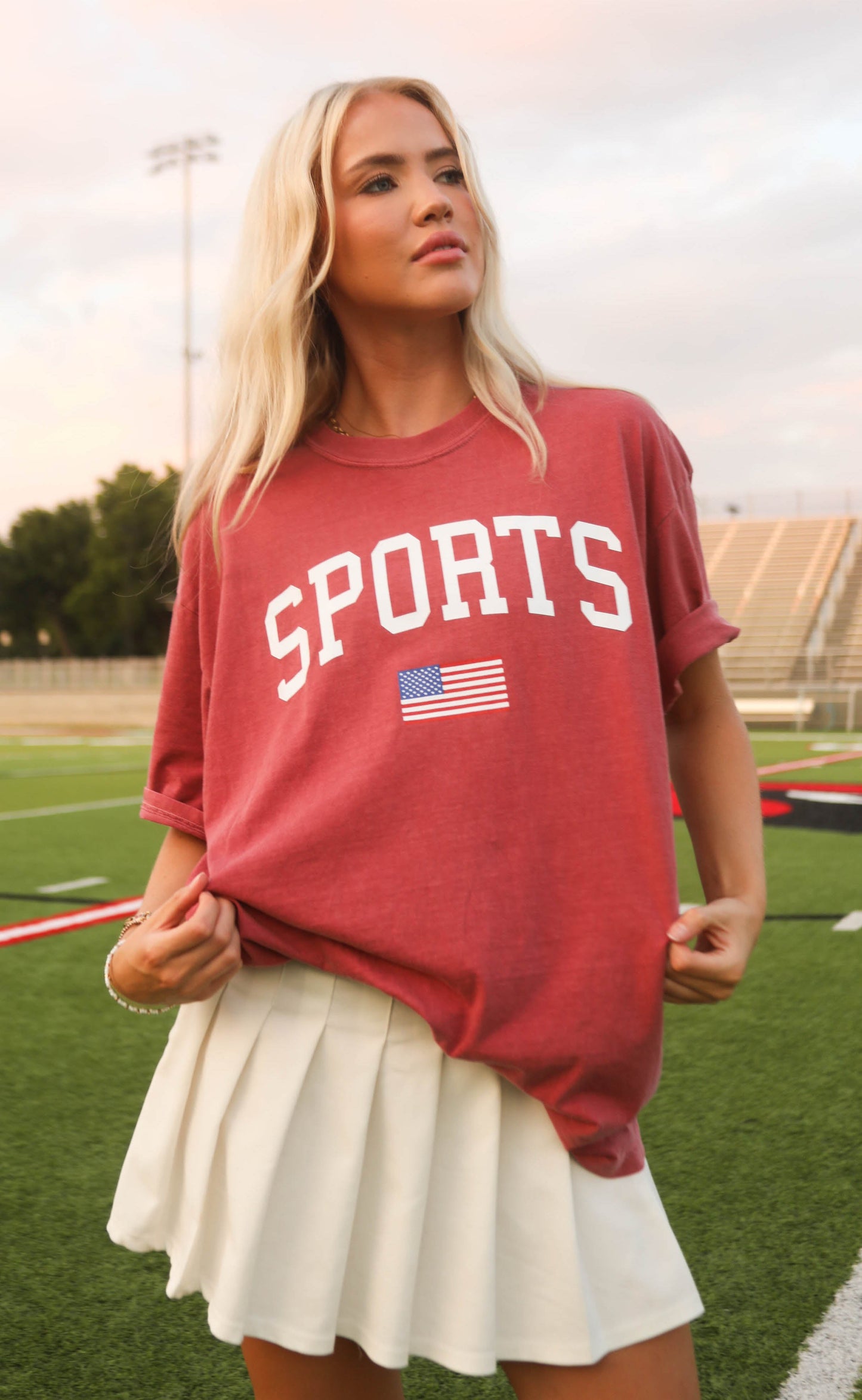friday + saturday: sports flag tee