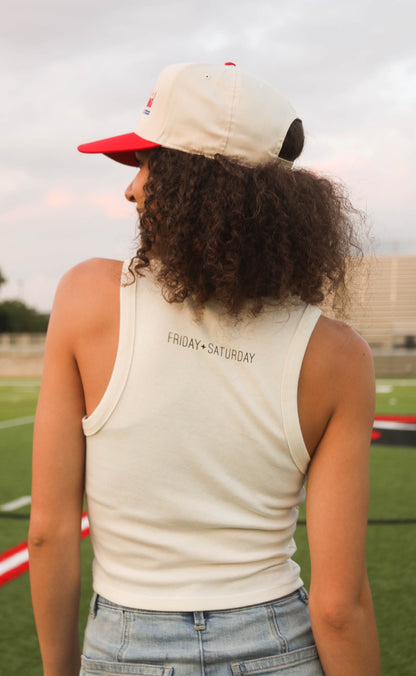 friday + saturday: hot girls watch football tank