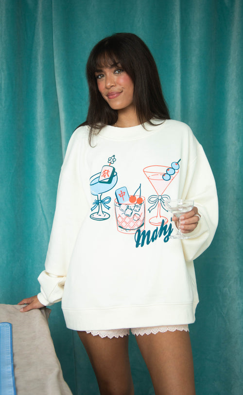 friday + saturday: mahj and martinis mock neck