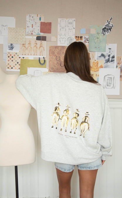 charlie southern x emma katherine art: cowtown cowboys mockneck