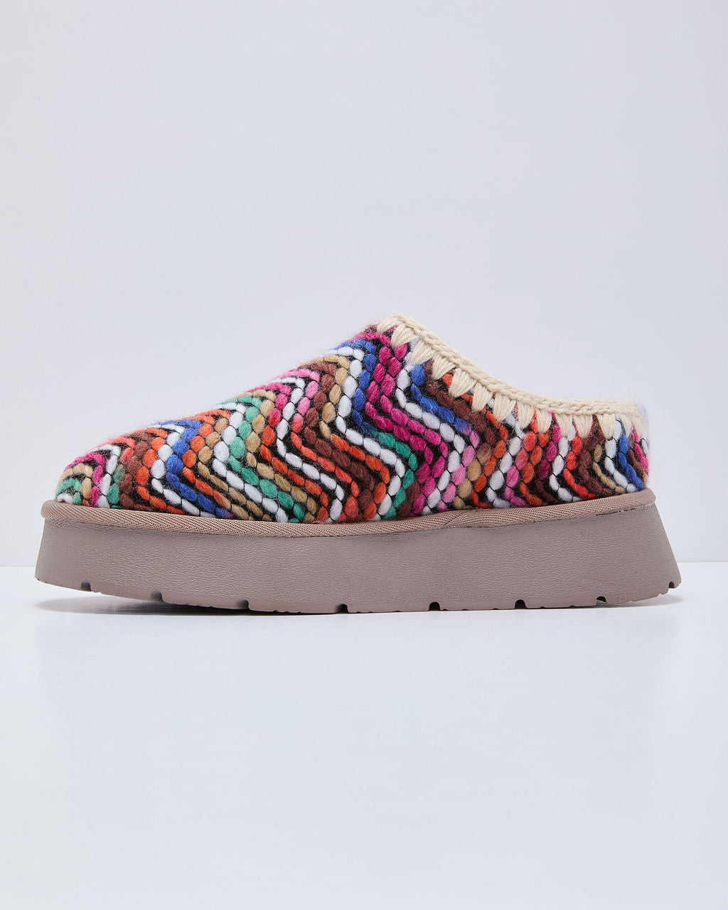 Emberlane Embroidered Platform Mules