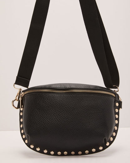 Aralyn Studded Vegan Leather Belt Bag