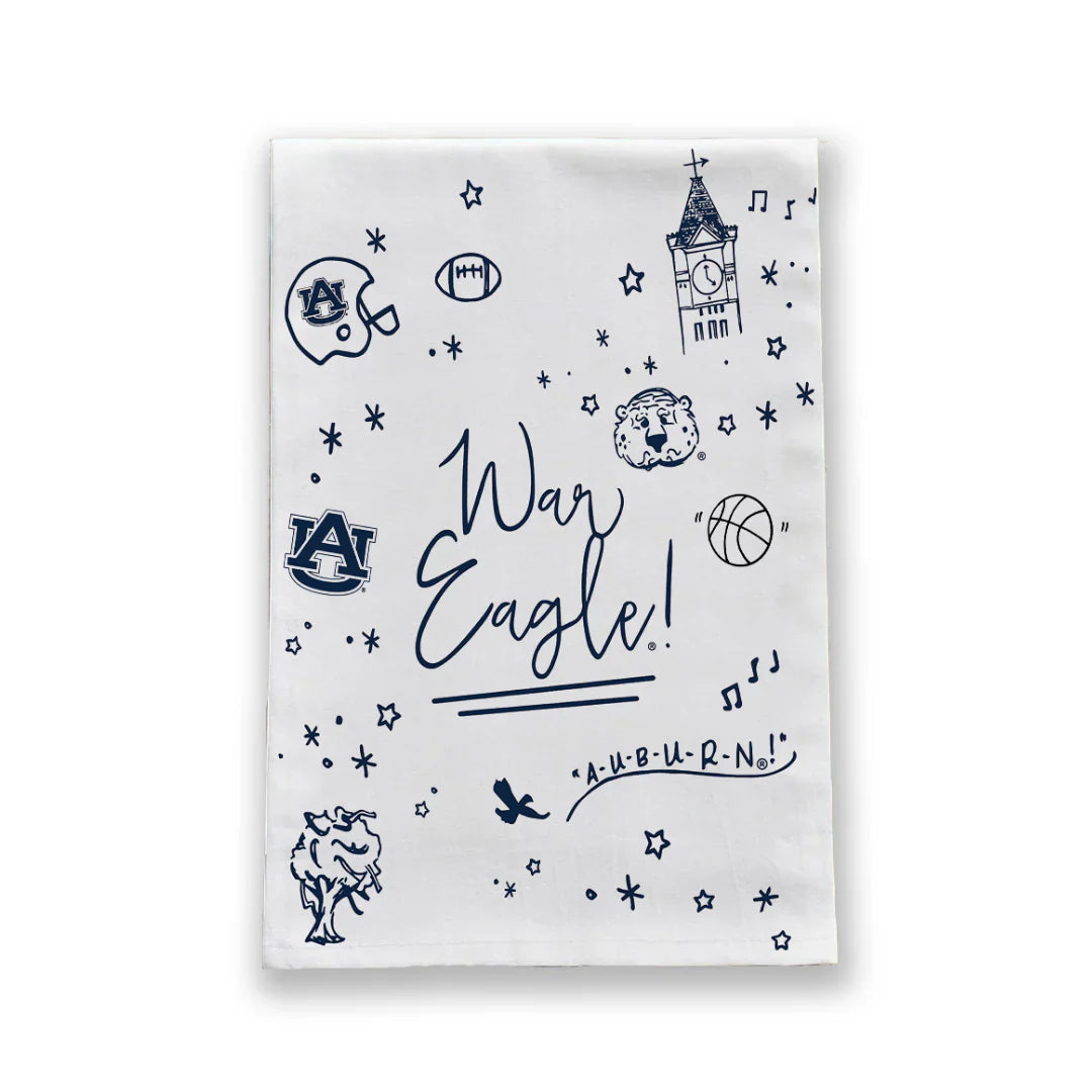 Collegiate Confetti Tea Towel
