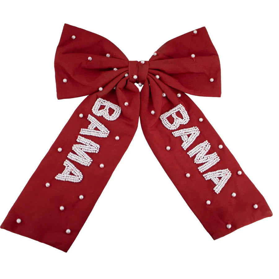 Capri Designs Beaded Hair Bow