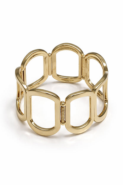 Westwood Gold Geometric Hinge Bangle Bracelet