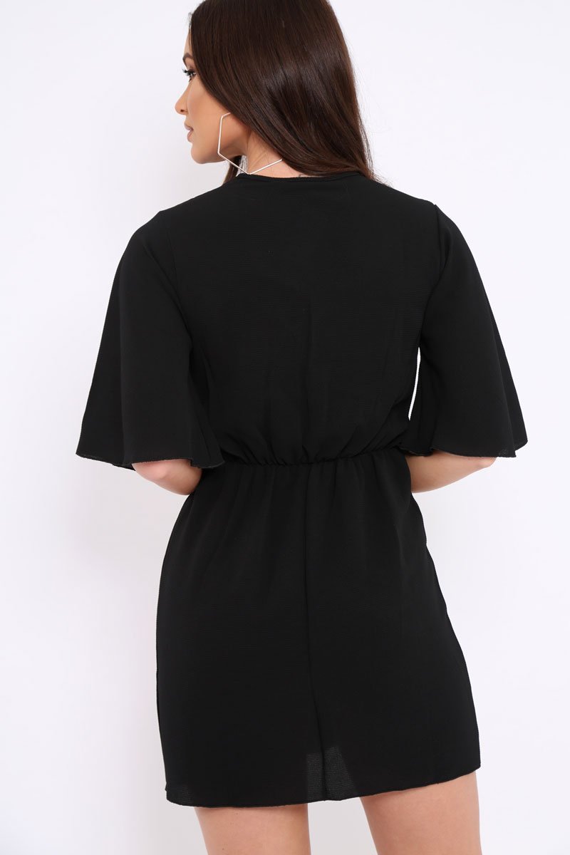Black Bow Tie Dress - Teagan
