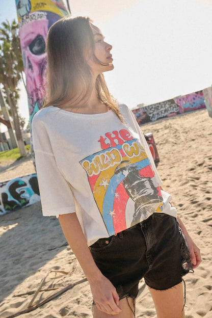 Wild West Oversize Cowboy Graphic Tee