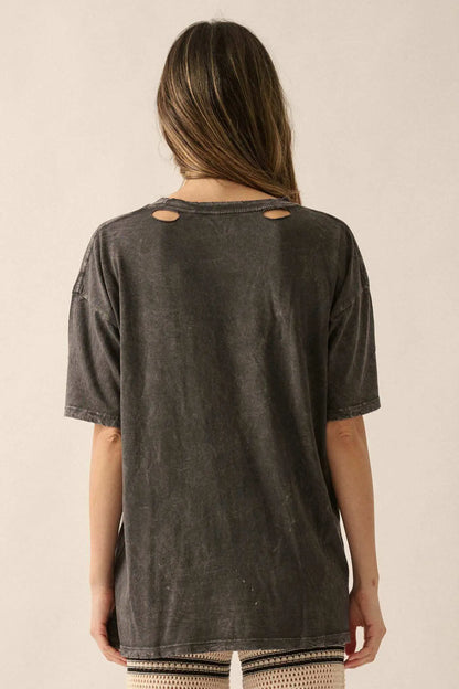 Revel in Harmony Distressed Guitar Graphic Tee