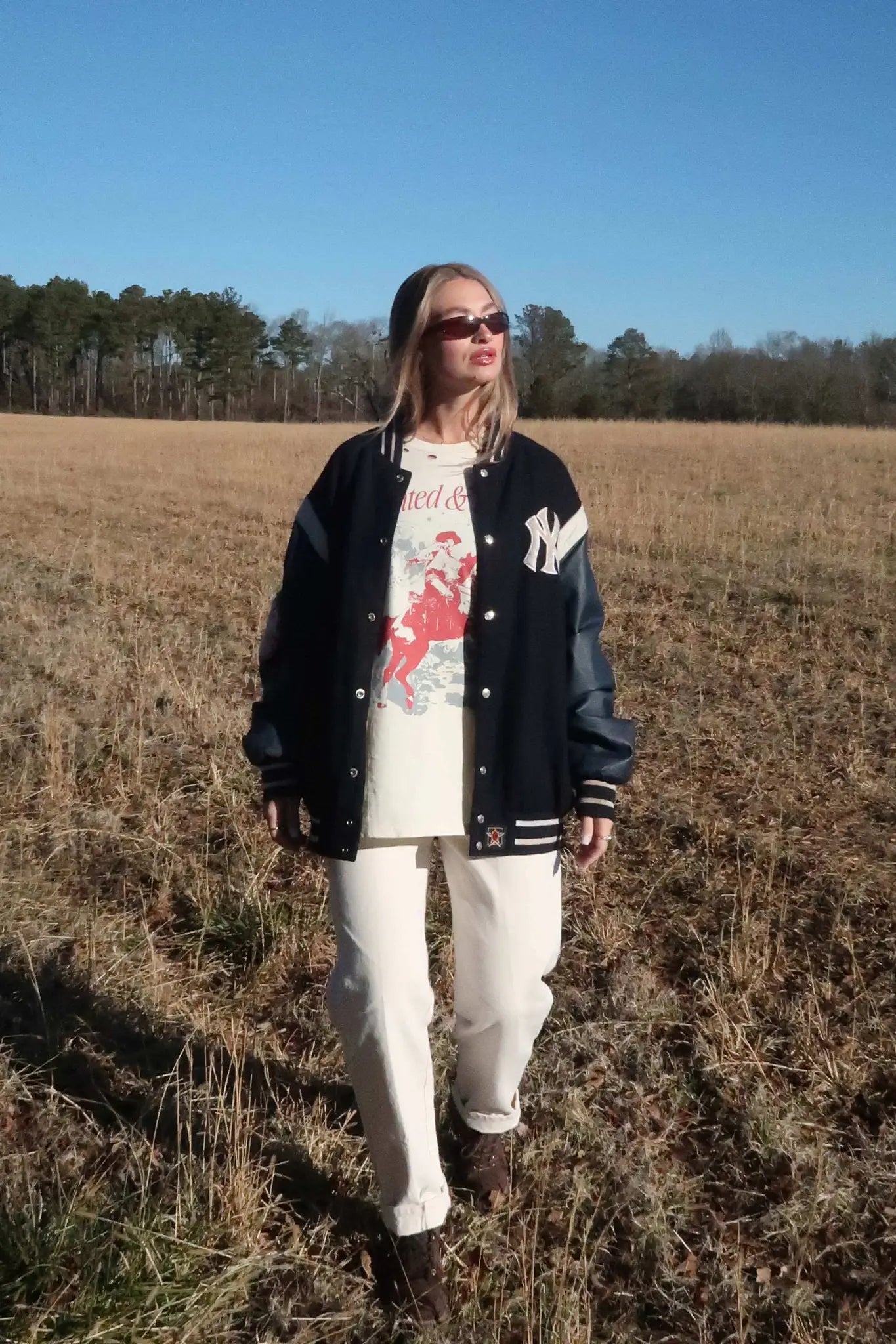 Wanted and Wild Distressed Graphic Tee